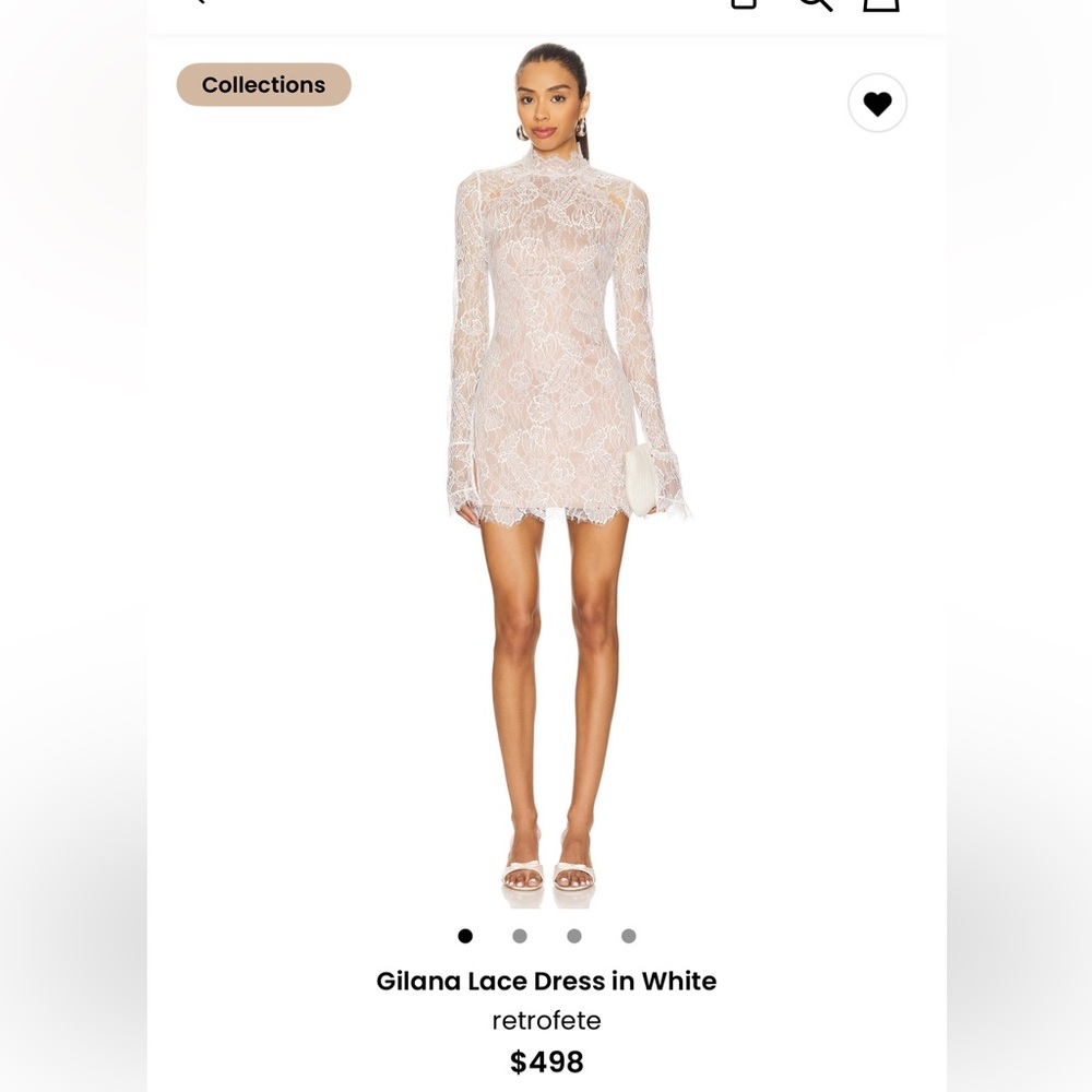 Retrofete White Lace Wedding Dress